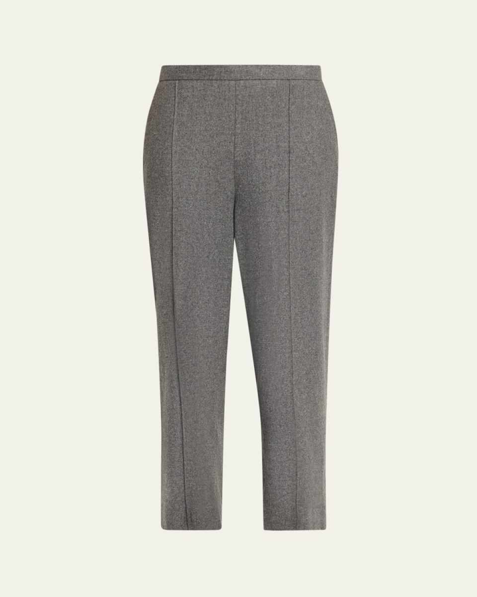 Pull-On Italian Wool-Blend Pants